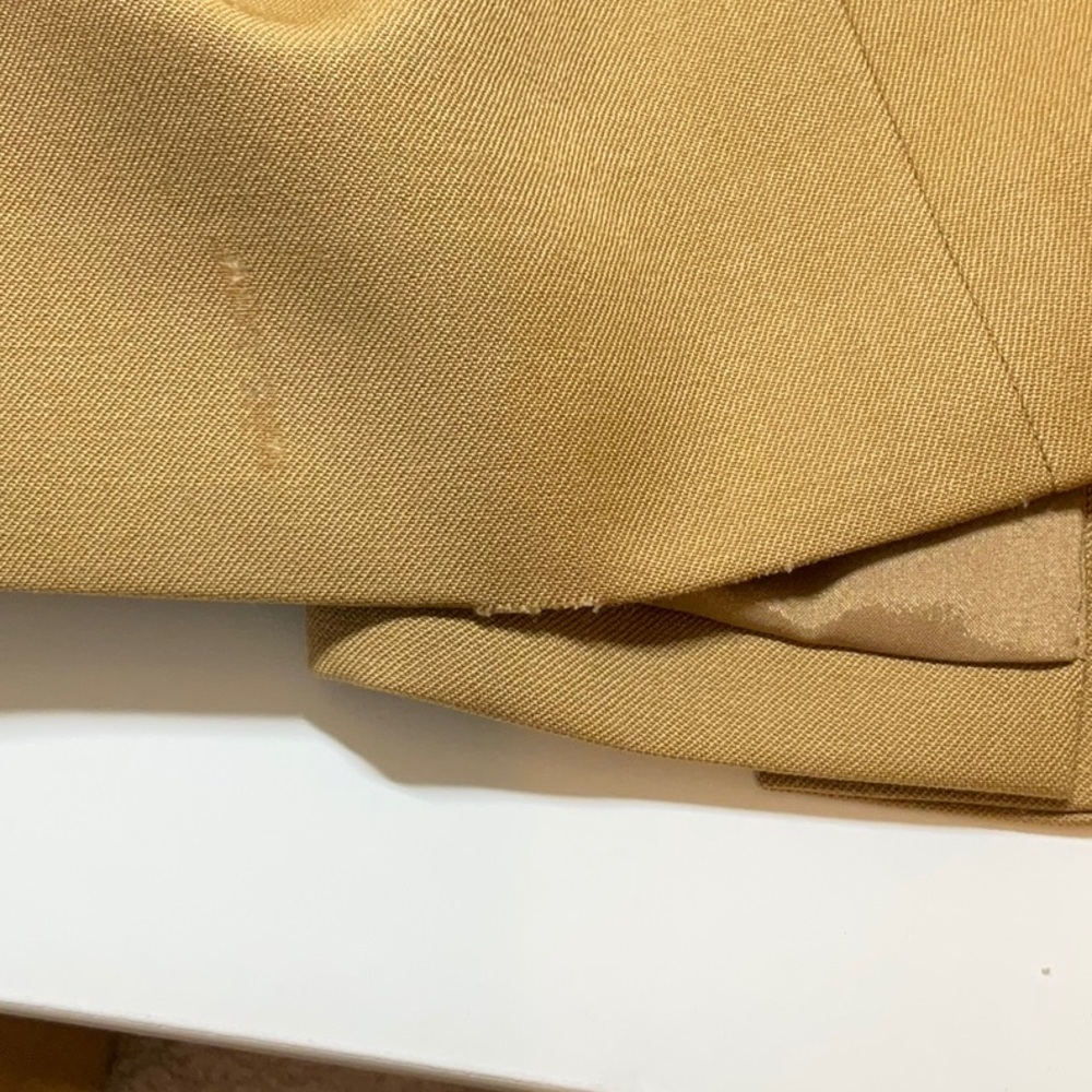 Lands’ End Wool Blazer Jacket Tan Size 16 - Picture 8 of 15